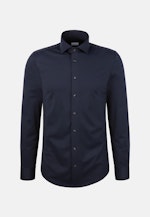 Slim Chemise Performance Uni in Bleu Foncé |  Seidensticker Onlineshop