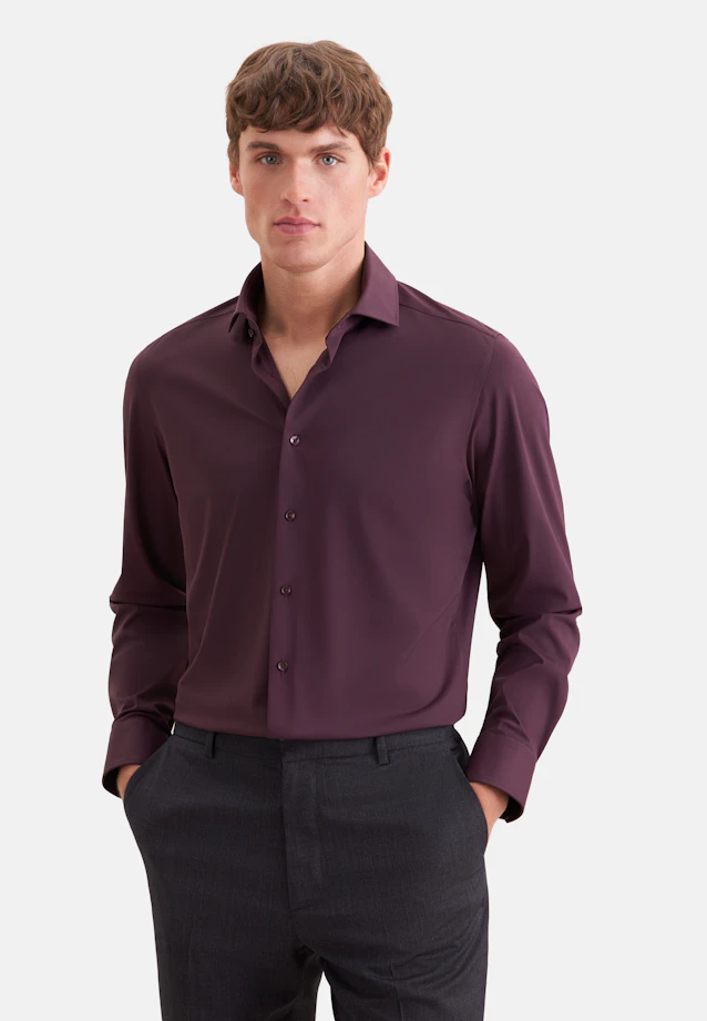 Slim Performance-Hemd Uni in Rot |  Seidensticker Onlineshop