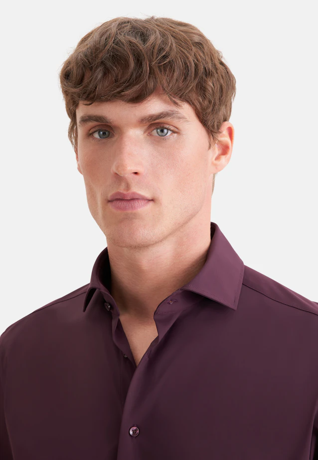 Slim Performance-Hemd Uni in Rot |  Seidensticker Onlineshop