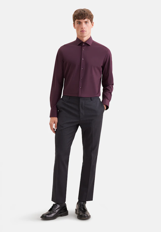 Slim Performance-Hemd Uni in Rot |  Seidensticker Onlineshop