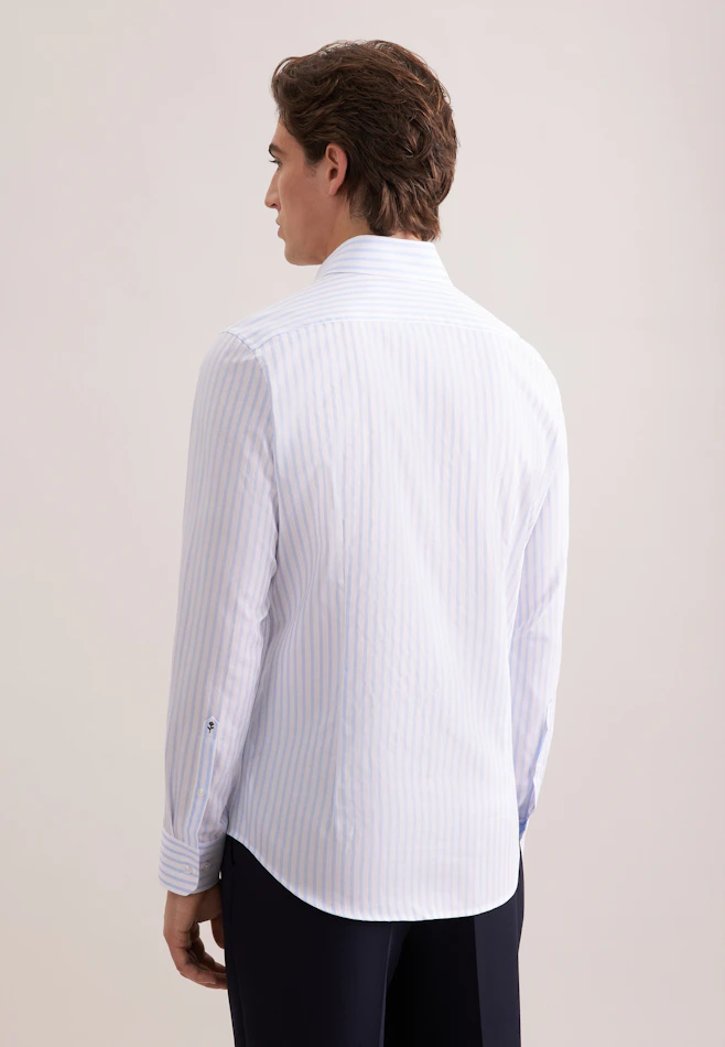 X-Slim Business shirt Stripes in Hellblau | Seidensticker online shop