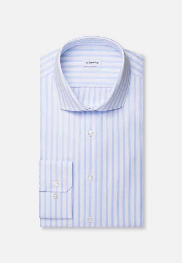 X-Slim Business Hemd Gestreift in Hellblau |  Seidensticker Onlineshop