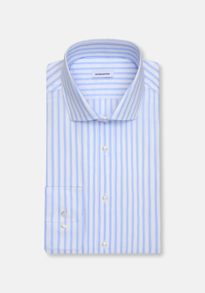 Shaped Chemise d'affaires Rayures dans Bleu Clair | Boutique en ligne Seidensticker