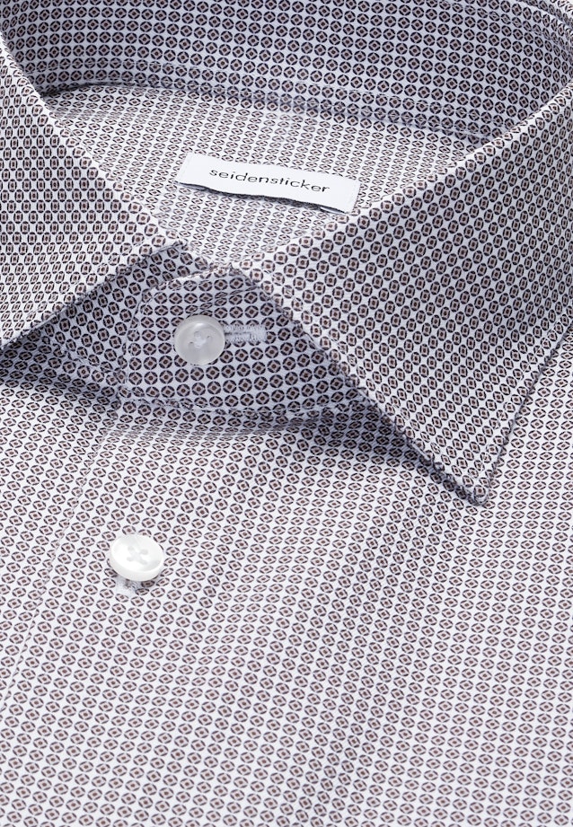 Slim Business Hemd Druck in Beige |  Seidensticker Onlineshop