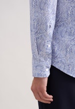 Slim Business Hemd Druck in Dunkelblau |  Seidensticker Onlineshop