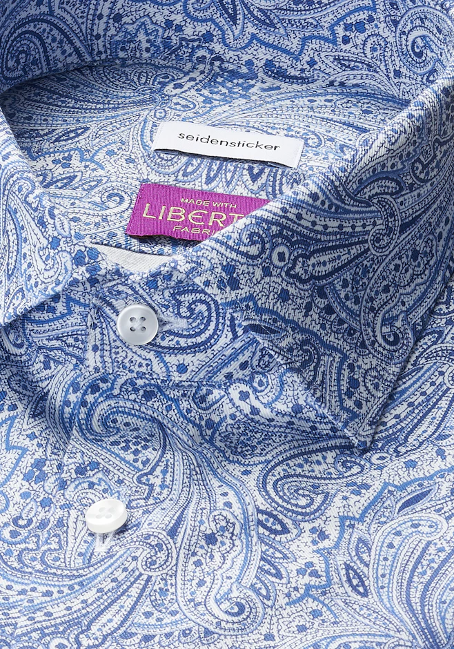 Slim Chemise d'affaires Imprimé dans Bleu Foncé | Boutique en ligne Seidensticker
