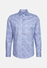 Slim Business Hemd Druck in Dunkelblau |  Seidensticker Onlineshop