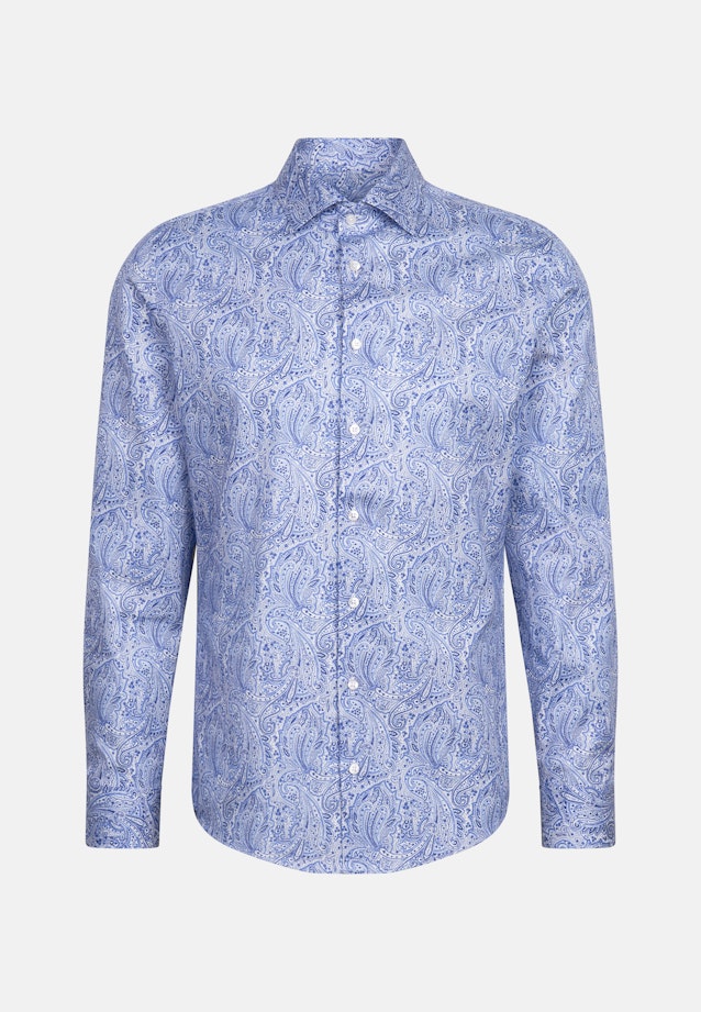 Slim Business Hemd Druck in Dunkelblau |  Seidensticker Onlineshop