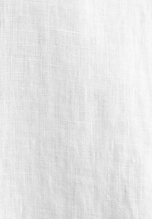 Regular Linen shirt Uni in Weiß |  Seidensticker Onlineshop