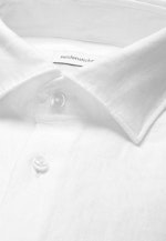 Regular Linen shirt Uni in Weiß |  Seidensticker Onlineshop