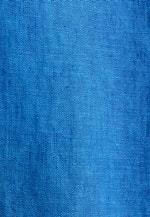 Regular Linen shirt Uni in Mittelblau |  Seidensticker Onlineshop