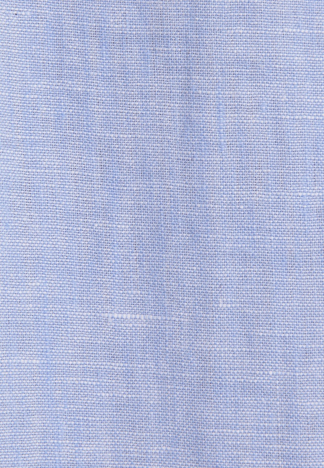 Regular Leinenhemd Uni in Mittelblau |  Seidensticker Onlineshop