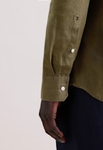 Regular Leinenhemd Uni in Grün |  Seidensticker Onlineshop