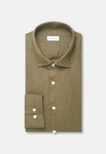 Regular Leinenhemd Uni in Grün |  Seidensticker Onlineshop