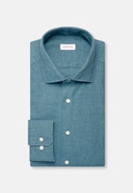 Regular Leinenhemd Uni in Türkis |  Seidensticker Onlineshop