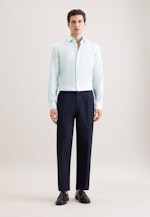 Regular Chemise en lin Uni in Vert |  Seidensticker Onlineshop