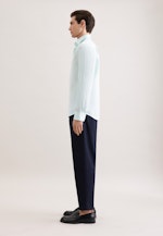 Regular Chemise en lin Uni in Vert |  Seidensticker Onlineshop