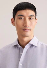 Regular Chemise en lin Uni in Gris |  Seidensticker Onlineshop