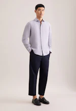 Regular Chemise en lin Uni in Gris |  Seidensticker Onlineshop