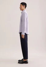 Regular Chemise en lin Uni in Gris |  Seidensticker Onlineshop