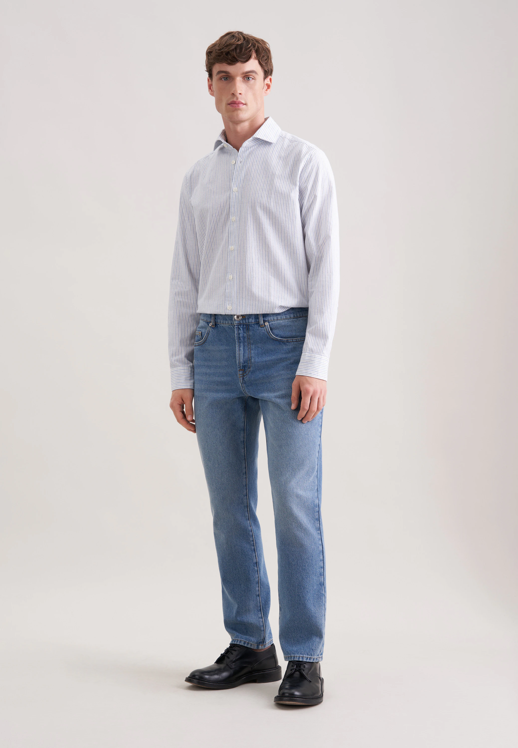 Regular 5-Pocket Denim Denim Blau