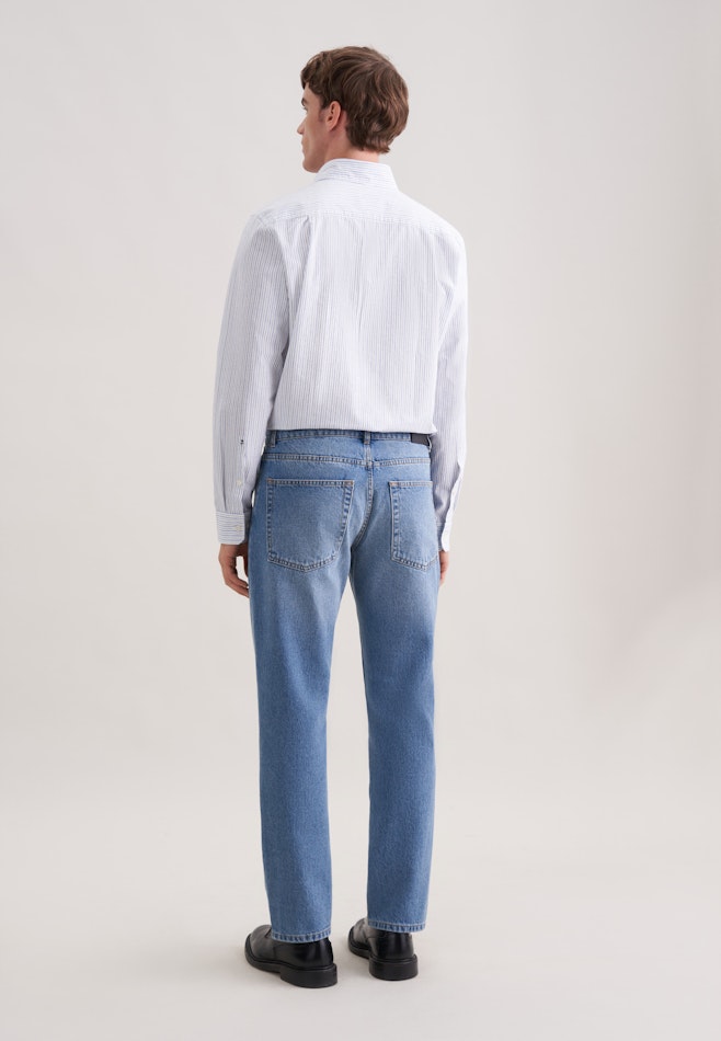 Regular 5-Pocket Denim Denim in Mittelblau | Seidensticker Onlineshop