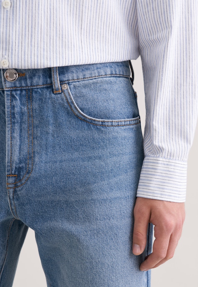 Regular 5-Pocket Denim Denim in Mittelblau |  Seidensticker Onlineshop