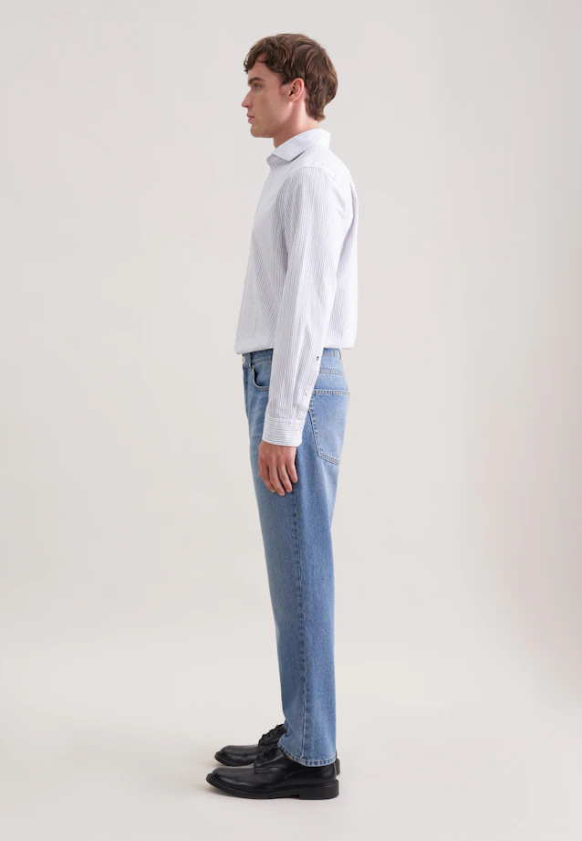 Regular 5-poches Denim Denim in Bleu Moyen |  Seidensticker Onlineshop