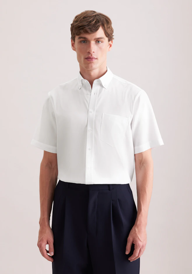 Regular Business Hemd Struktur in Weiß | Seidensticker Onlineshop