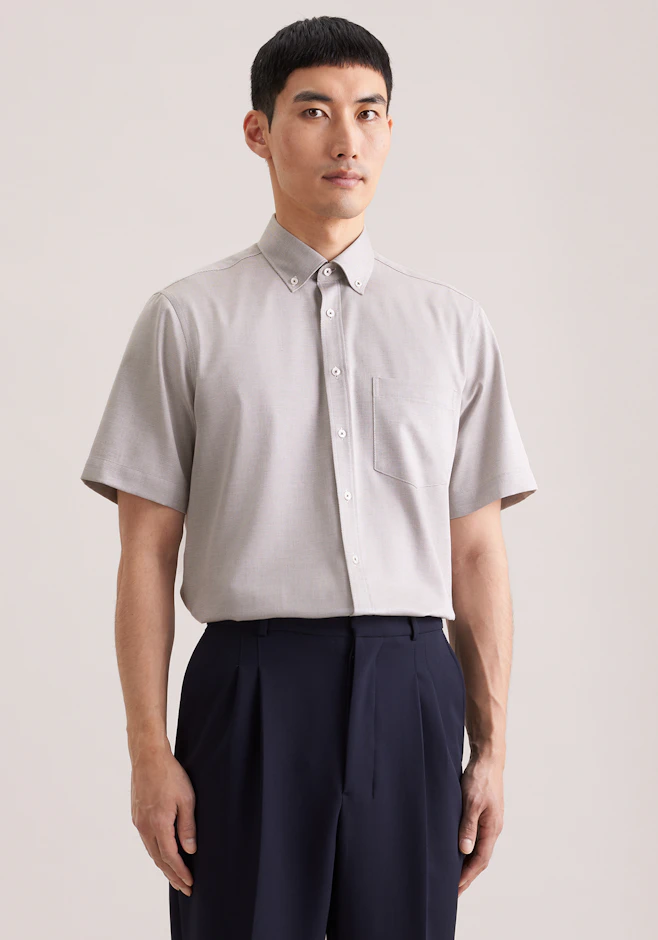 Regular Business Hemd Struktur in Grün | Seidensticker Onlineshop