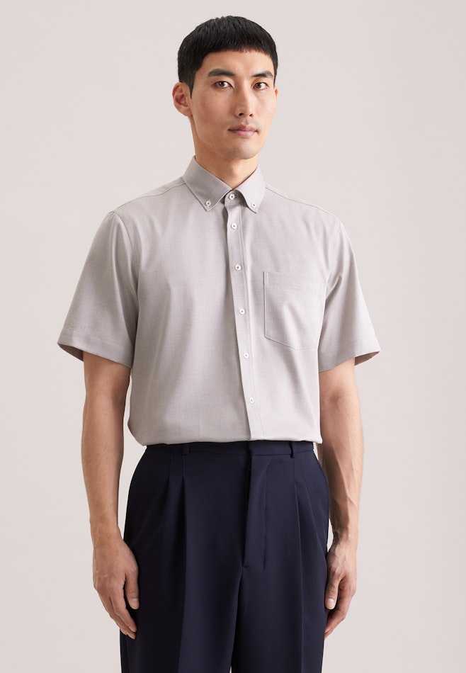 Regular Business shirt Structure in Grün | Seidensticker online shop