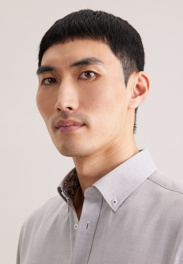 Regular Business Hemd Struktur in Grün |  Seidensticker Onlineshop