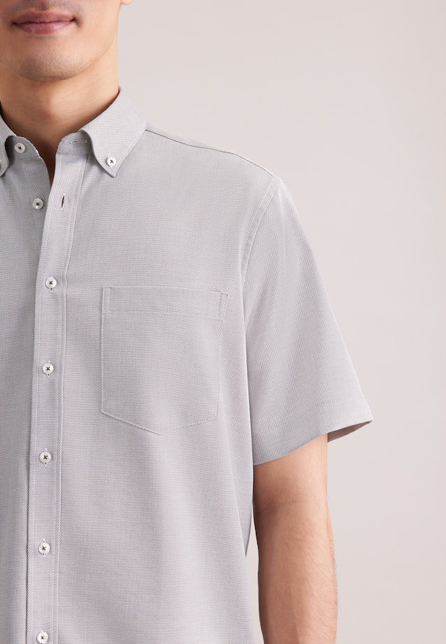 Regular Business Hemd Struktur in Grün |  Seidensticker Onlineshop