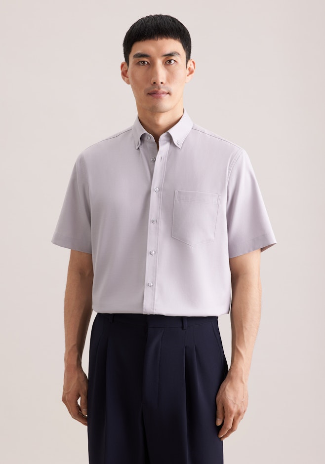Regular Chemise d'affaires Structure dans Gris | Boutique en ligne Seidensticker