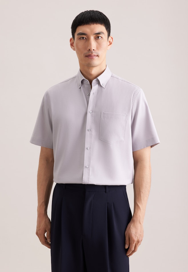 Regular Business Hemd Struktur in Grau | Seidensticker Onlineshop