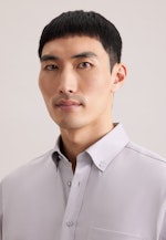 Regular Business Hemd Struktur in Grau |  Seidensticker Onlineshop