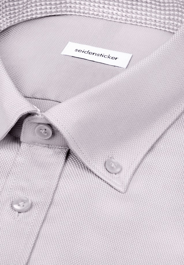 Regular Business Hemd Struktur in Grau |  Seidensticker Onlineshop