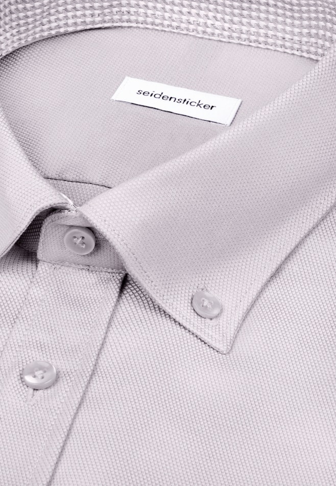 Regular Business Hemd Struktur in Grau | Seidensticker Onlineshop