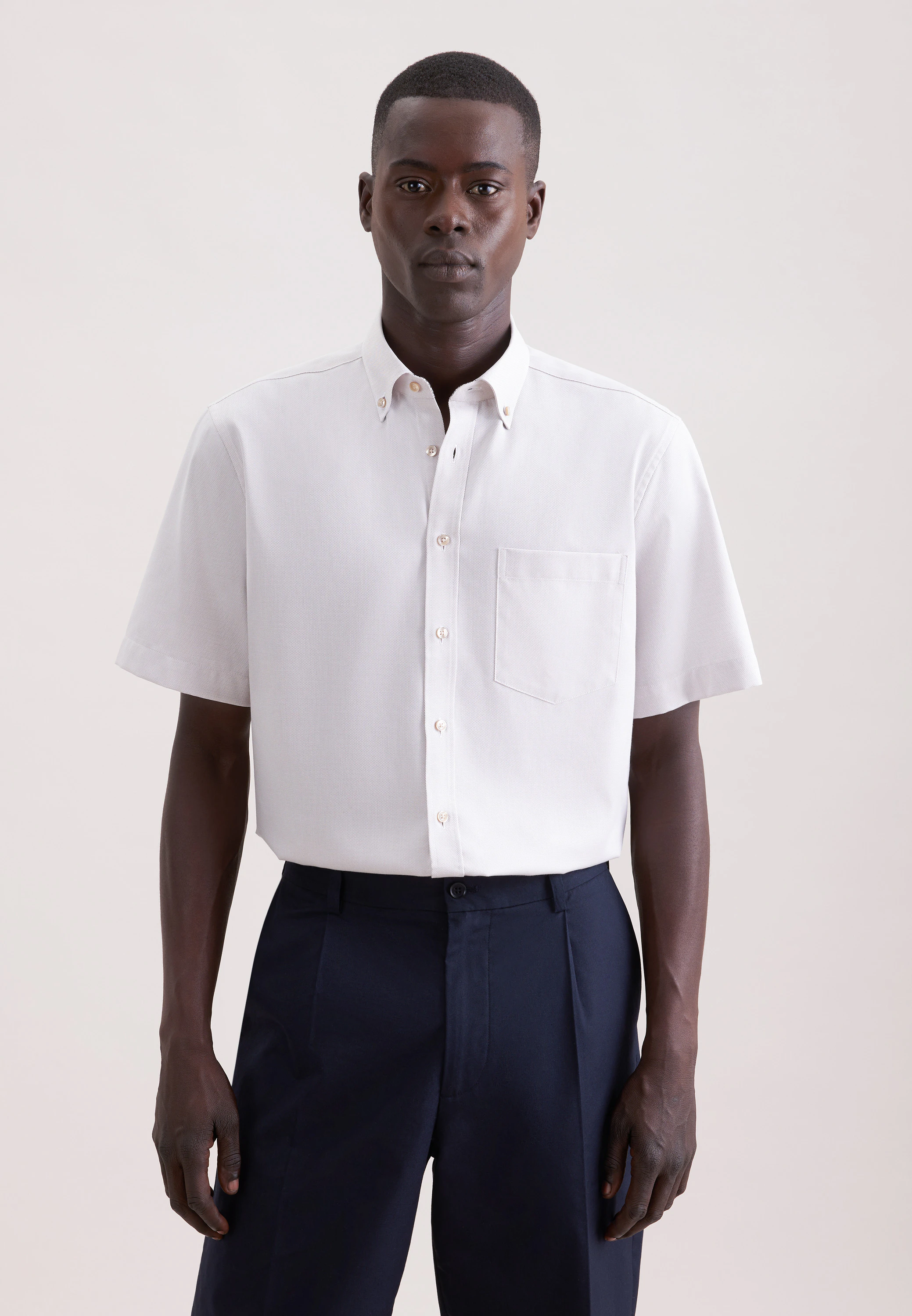 Seidensticker Regular Business Hemd Struktur, Kollektion, Größe 40 aus Herren/Hemden/Business