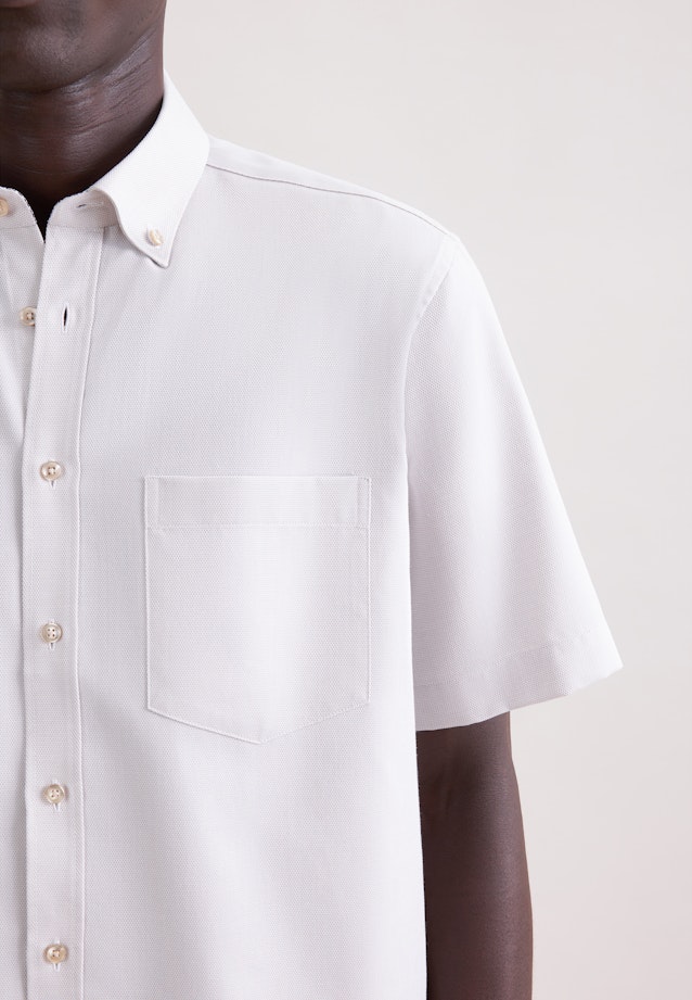 Regular Business Hemd Struktur in Beige |  Seidensticker Onlineshop