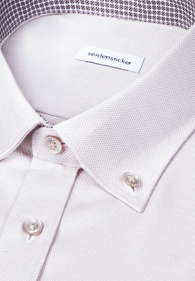 Regular Business Hemd Struktur in Beige |  Seidensticker Onlineshop