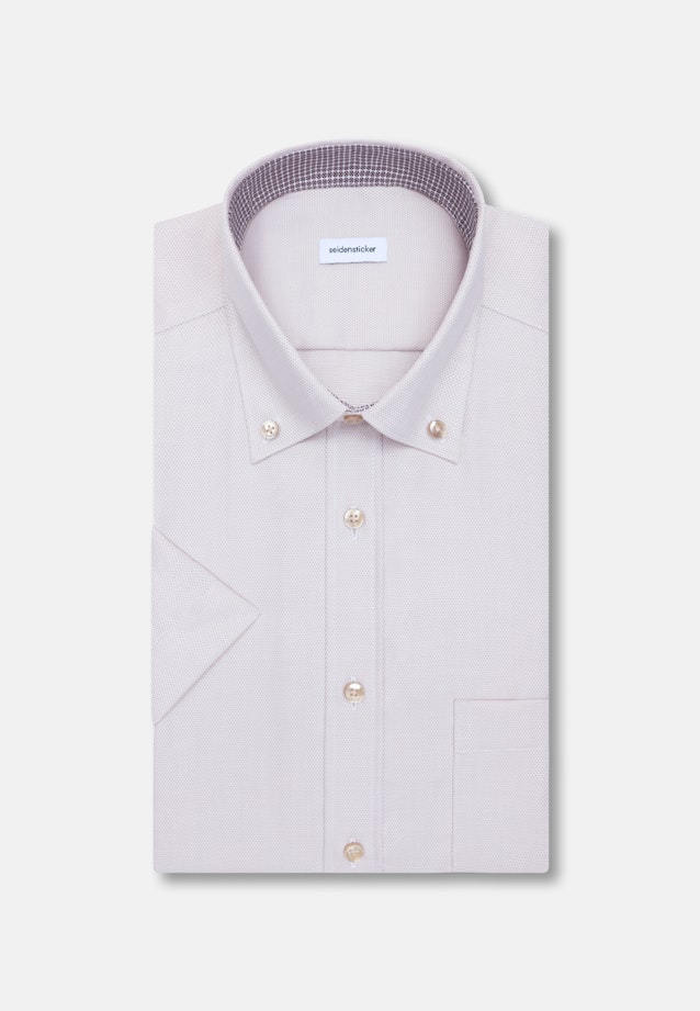 Regular Business Hemd Struktur in Beige |  Seidensticker Onlineshop