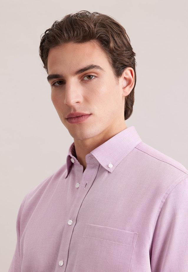 Regular Business Hemd Struktur in Rosa |  Seidensticker Onlineshop