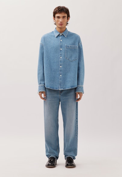 Oversized Boxy Hemd aus Blue Denim in Dunkelblau |  Seidensticker Onlineshop