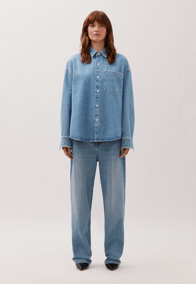 Oversized Chemise à la mode Denim dans Bleu Foncé | Boutique en ligne Seidensticker