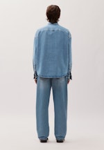 Oversized Chemise à la mode Denim in Bleu Foncé |  Seidensticker Onlineshop