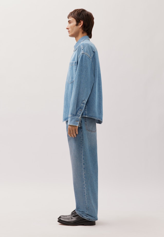 Oversized Boxy Hemd aus Blue Denim in Dunkelblau |  Seidensticker Onlineshop