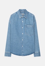 Oversized Chemise à la mode Denim in Bleu Foncé |  Seidensticker Onlineshop