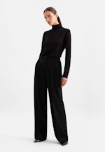 Pantalon à plis en mélange de laine in Noir |  Seidensticker Onlineshop