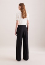 Bundfaltenhose aus einer Wollmischung in Schwarz |  Seidensticker Onlineshop